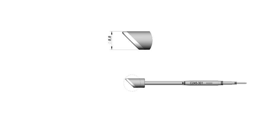 C245301 - Big contact surface to solder large area